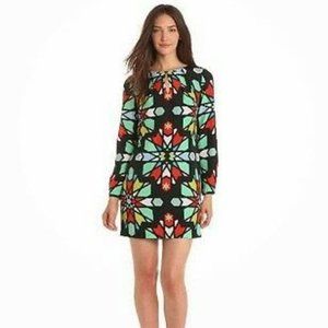 Mara Hoffman Shift Long Sleeves Geometric Dress XS